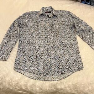Men's Floral Long Sleeve Button Up Shirt